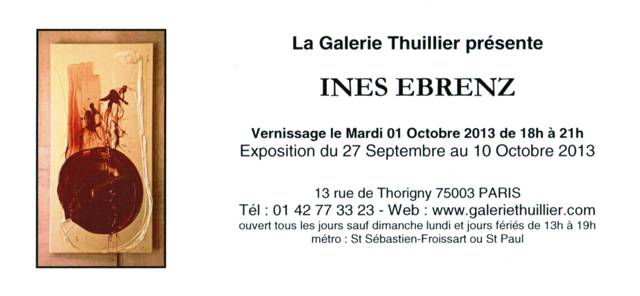 Next event at Gallery Thuillier - Paris, France